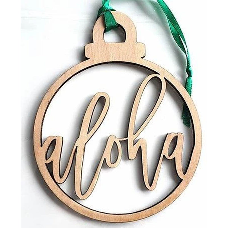 CUSTOM WOODEN NAME ORNAMENTS