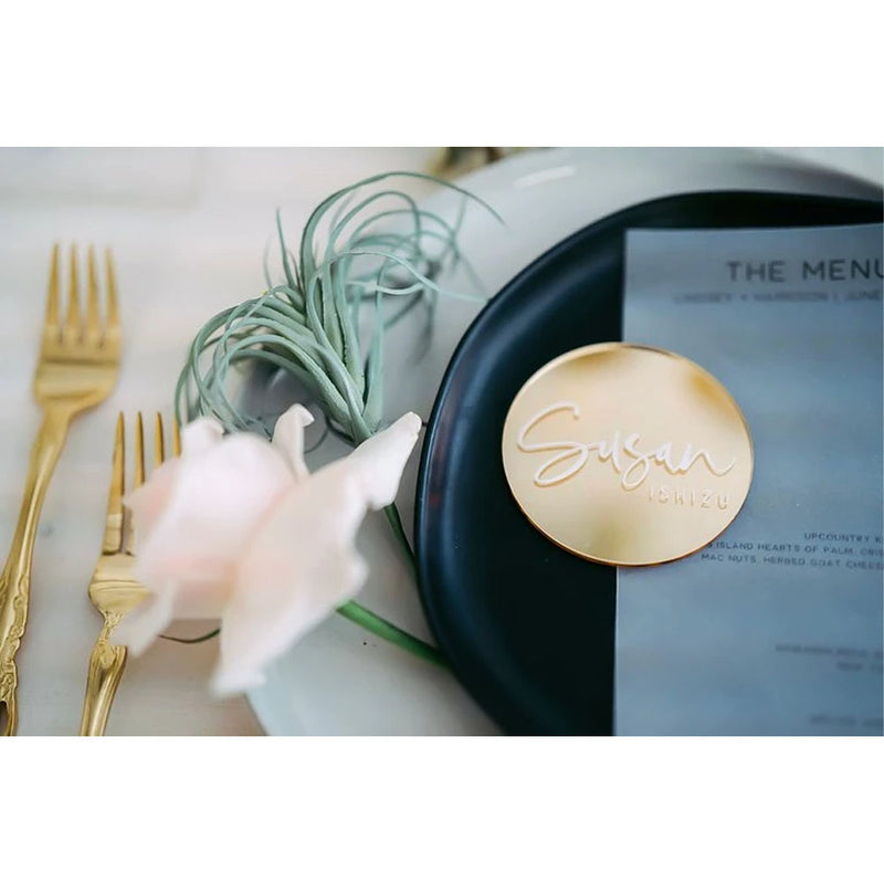 ROUND PLACE CARDS