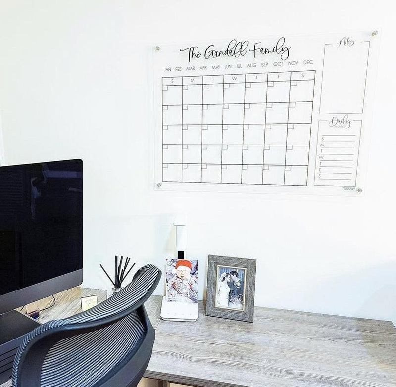23"x17" Acrylic Calendar
