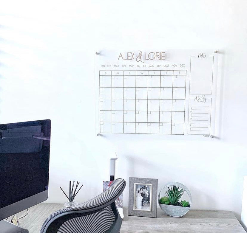 29"X21" Acrylic Calendar