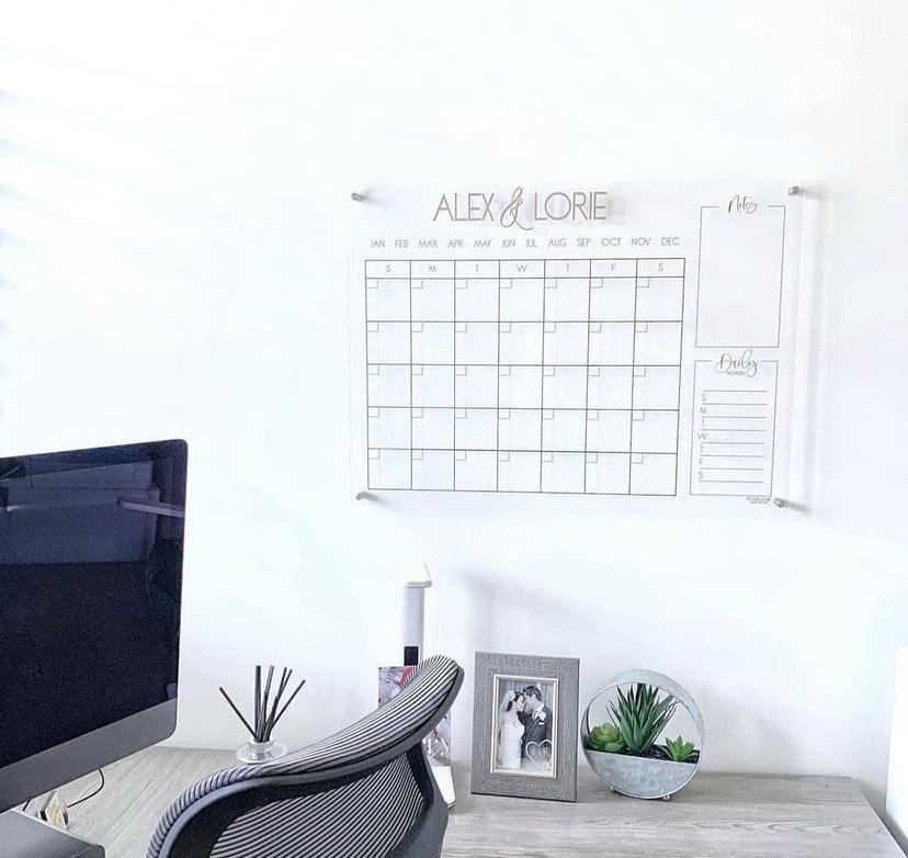 23"x17" Acrylic Calendar
