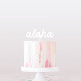 "Aloha" Cake Topper