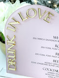 Blush DRUNK IN LOVE Bar Menu