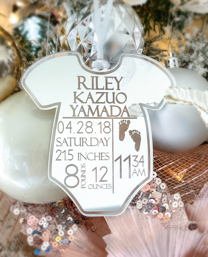 Engraved Onesie Ornament