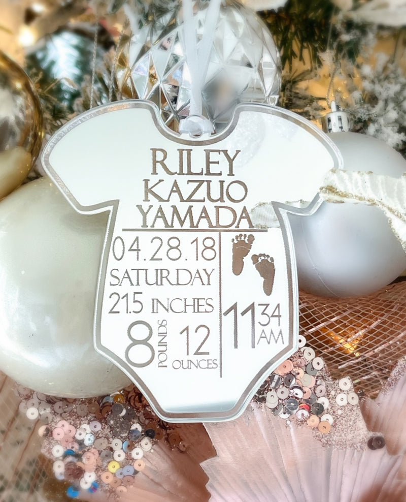Engraved Onesie Ornament