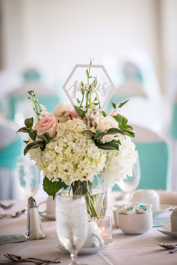 FLORAL TABLE NUMBER PICKS
