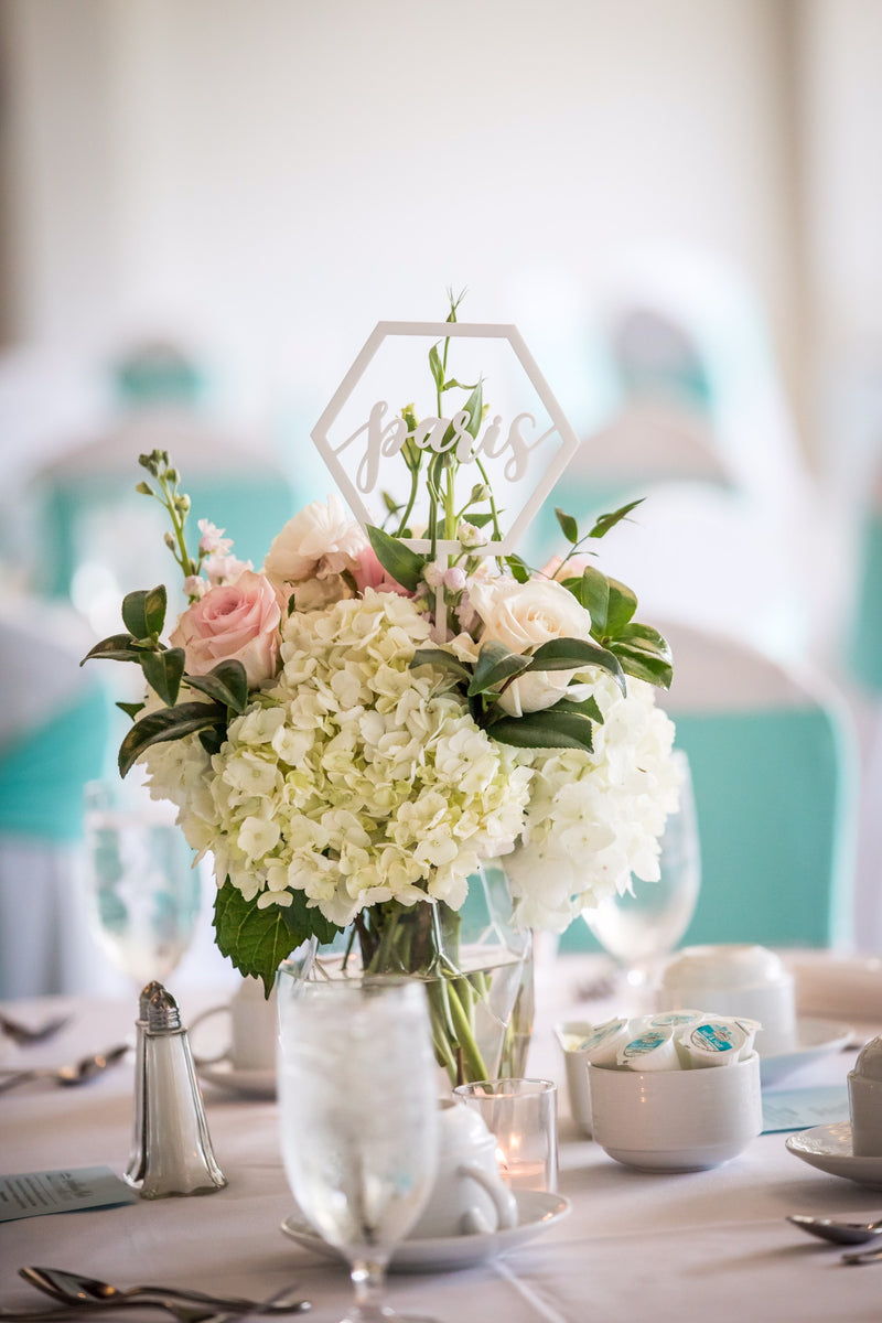 FLORAL TABLE NUMBER PICKS