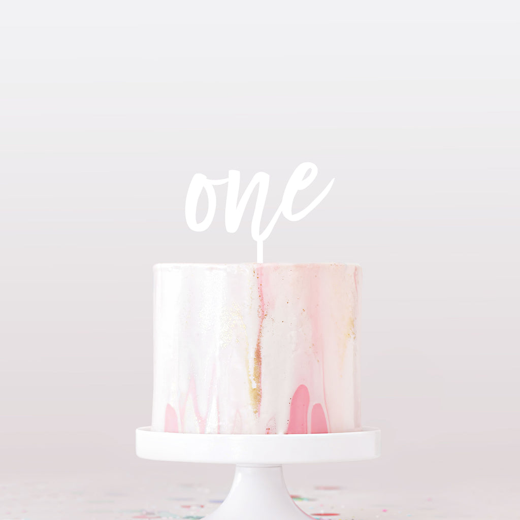 "One" Cake Topper