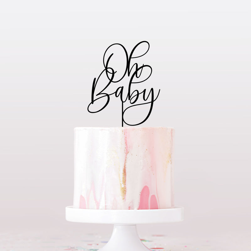 "Oh Baby" Cake Topper