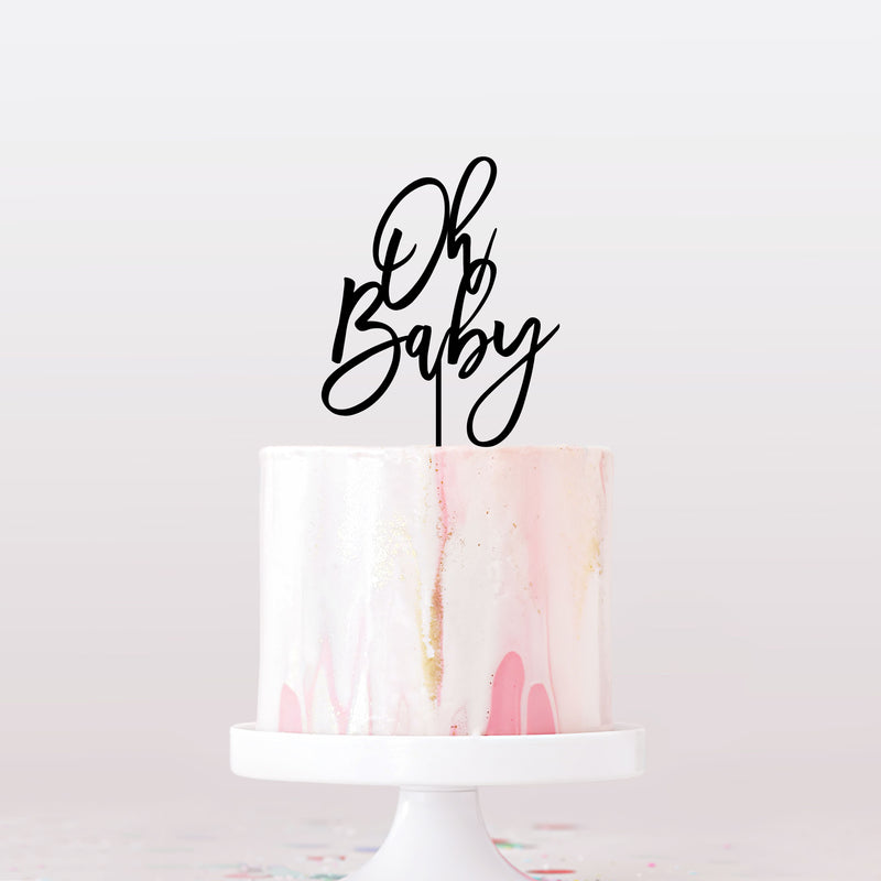 "Oh Baby" Cake Topper
