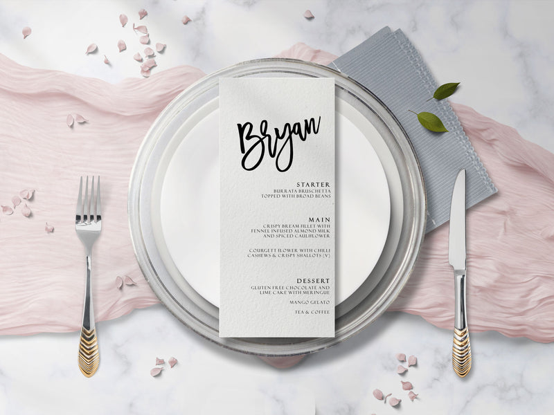 CUSTOM NAME PLACE CARD
