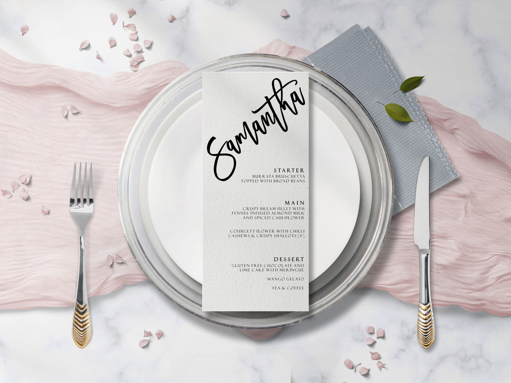 CUSTOM NAME PLACE CARD
