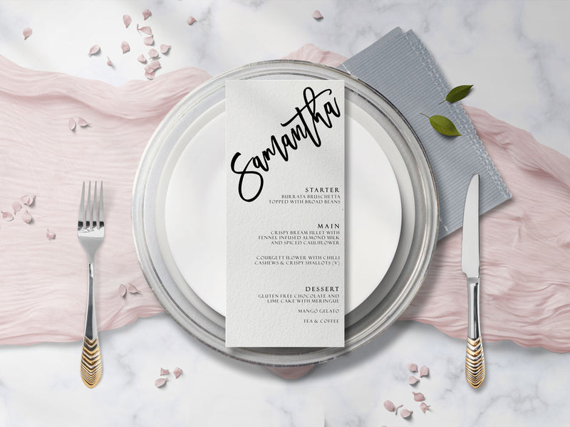 CUSTOM NAME PLACE CARD