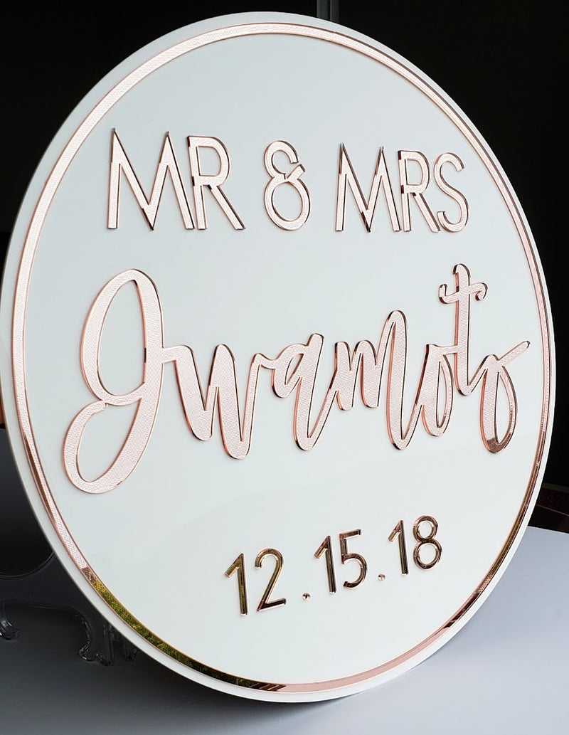 Round Acrylic Sign