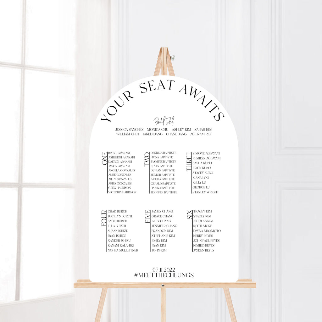 Arch Seating Chart