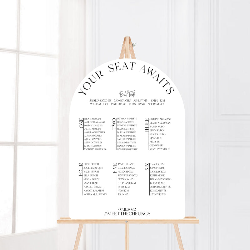 Arch Seating Chart
