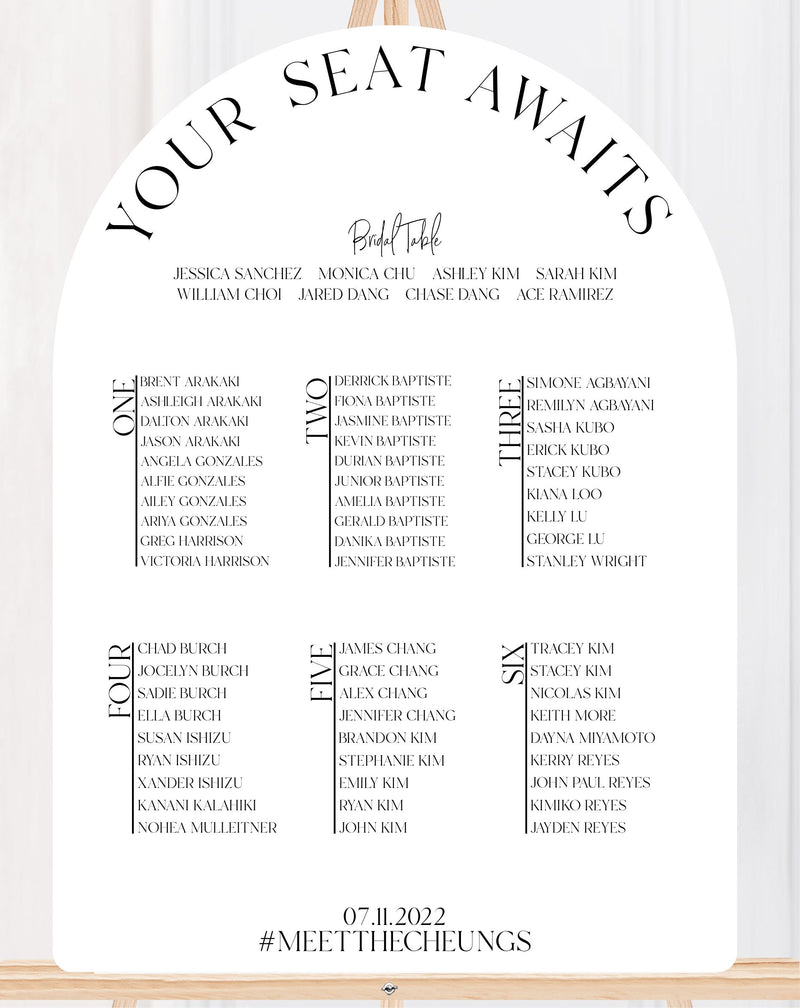 Arch Seating Chart