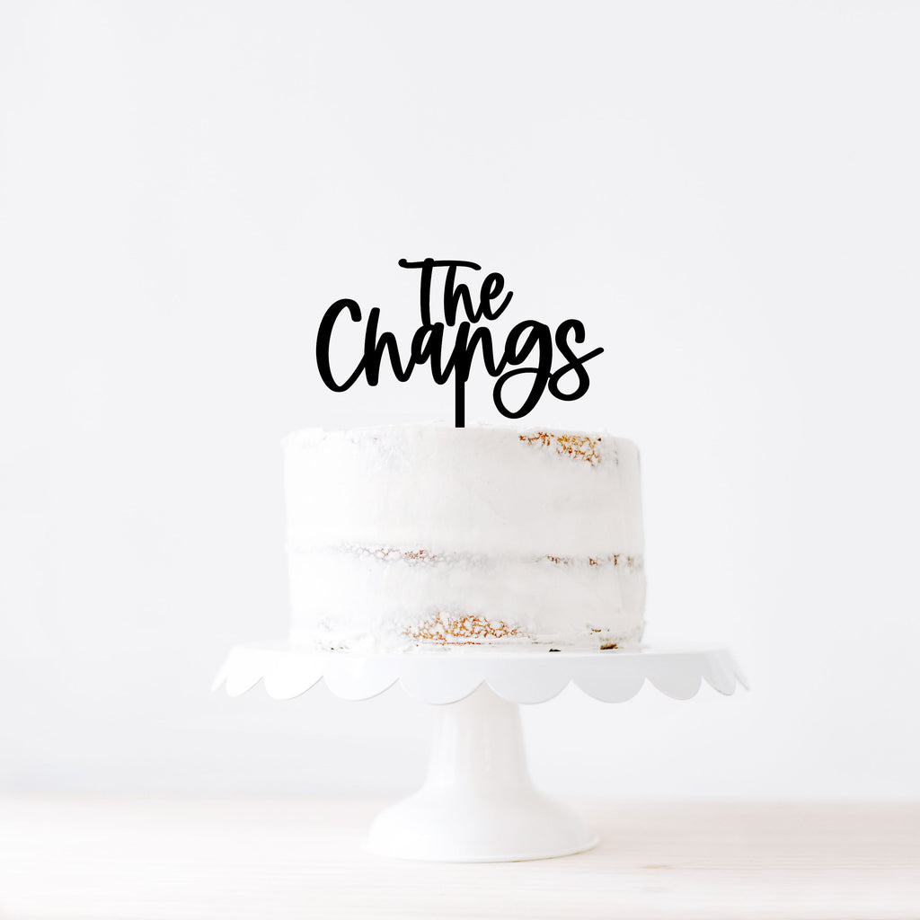 Custom LAST NAME topper