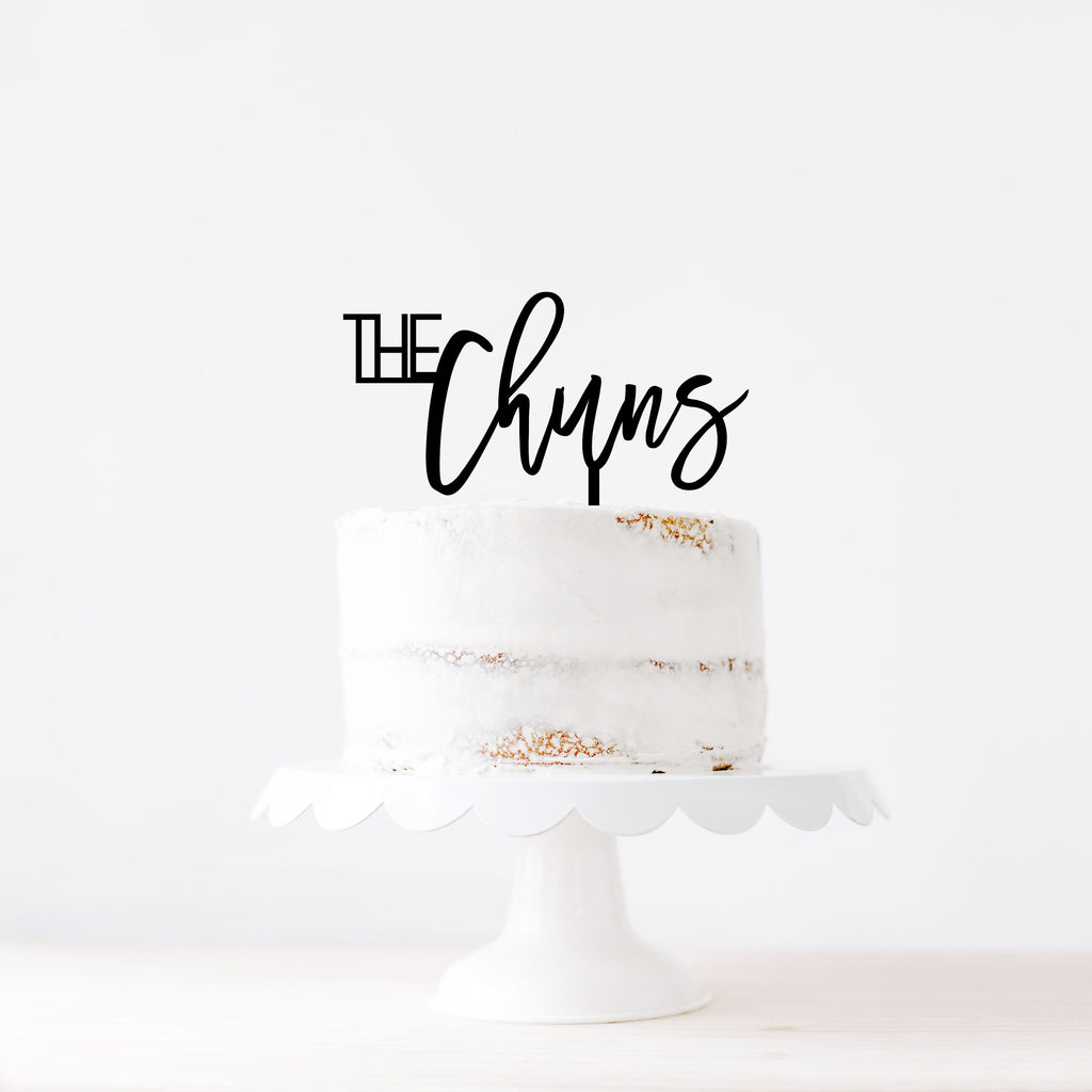 Custom LAST NAME topper