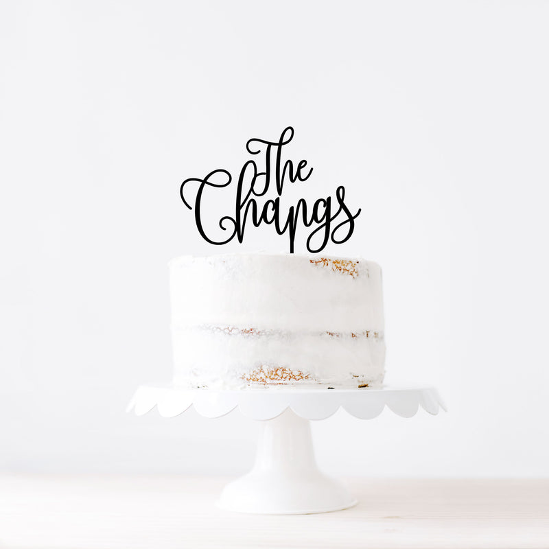 Custom LAST NAME topper