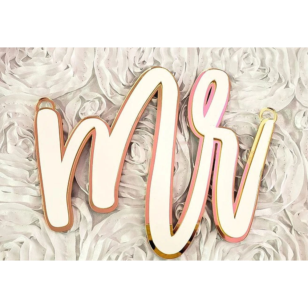 "MR & MRS" CHAIR SIGN