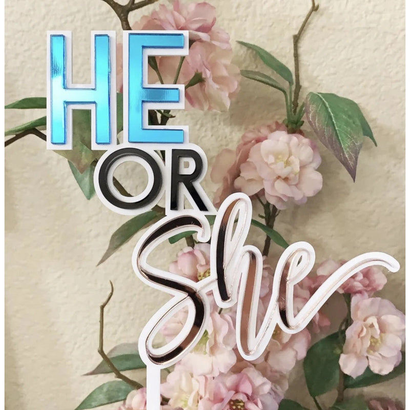 Dual-Layered 3D Cake Topper