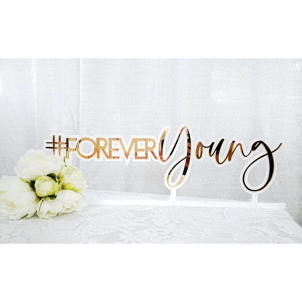 DUAL LAYERED FREE STANDING HASHTAG