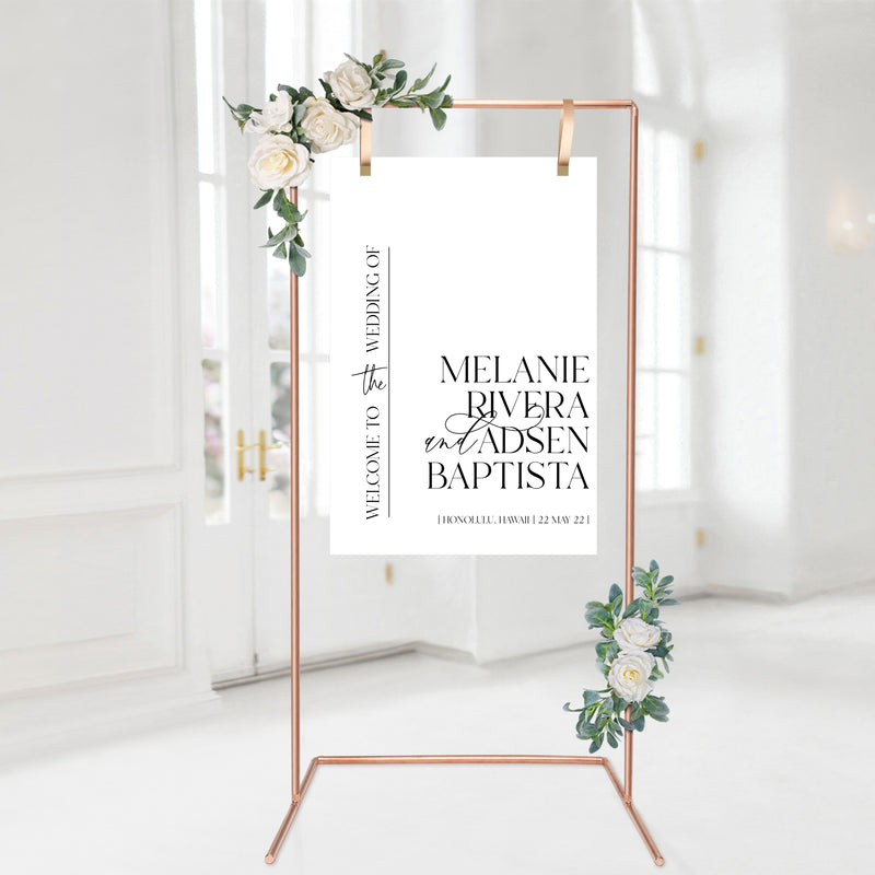 Always Elegant Welcome Sign