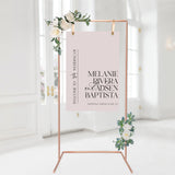 Always Elegant Welcome Sign