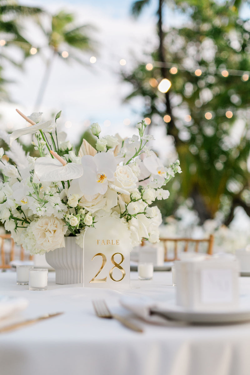 Frosted Arch Table Numbers