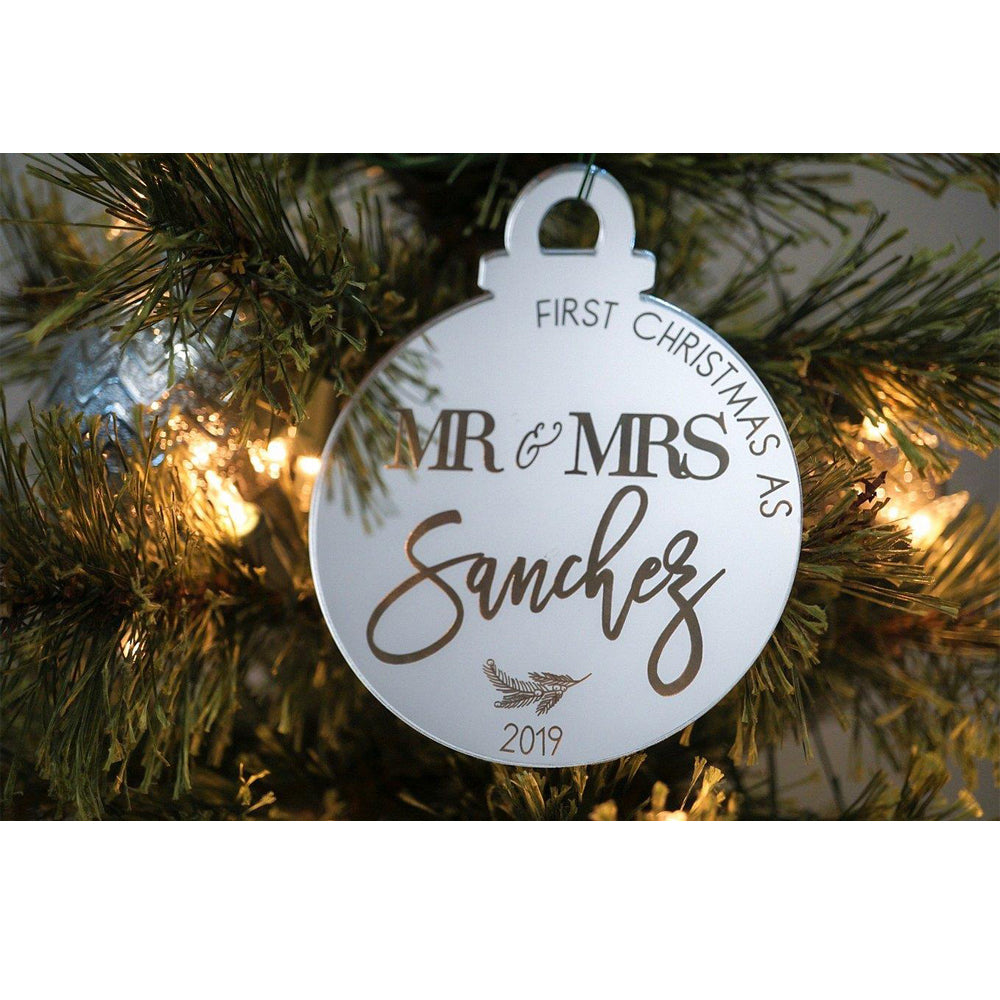 FIRST XMAS AS MR & MRS ORNAMENT