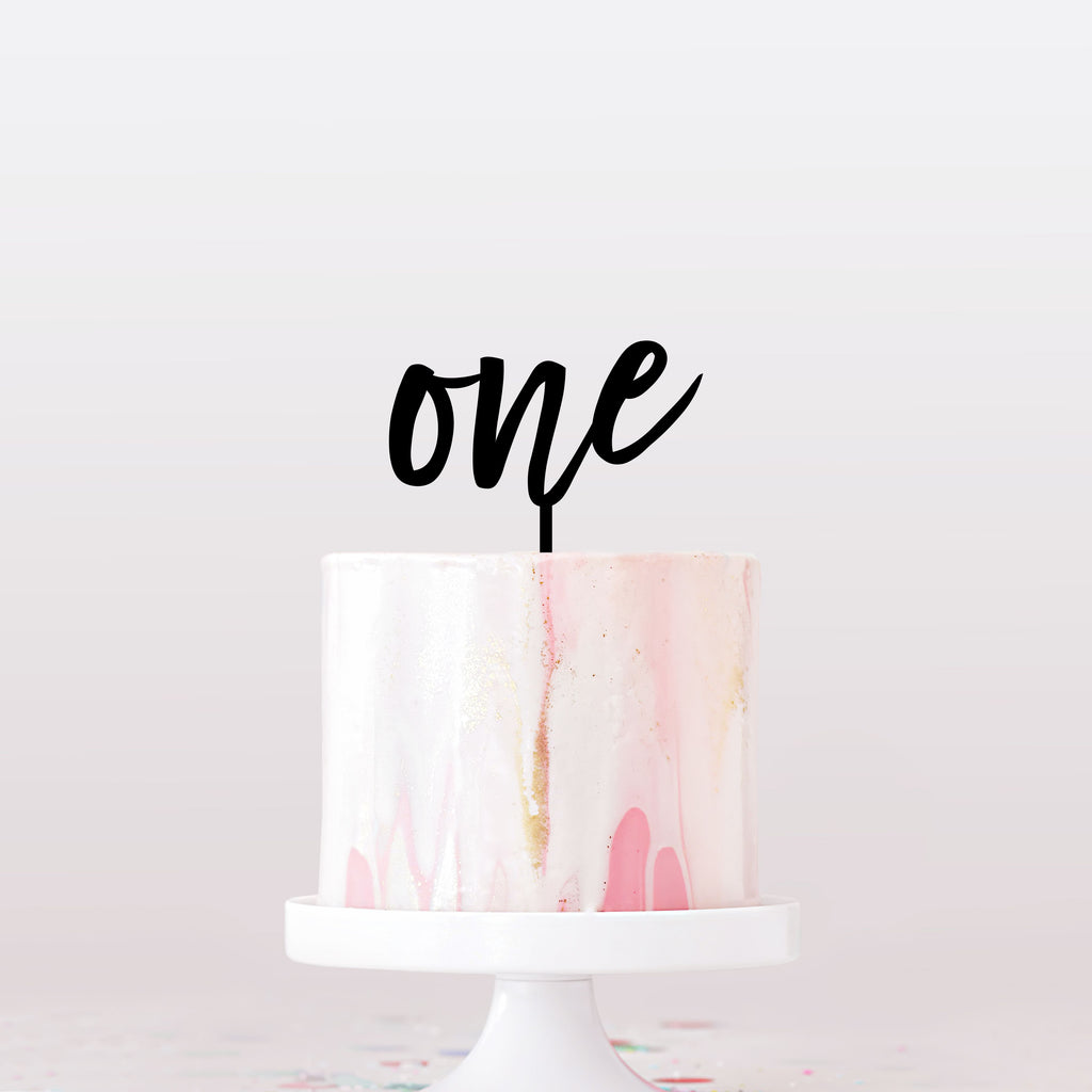 "One" Cake Topper