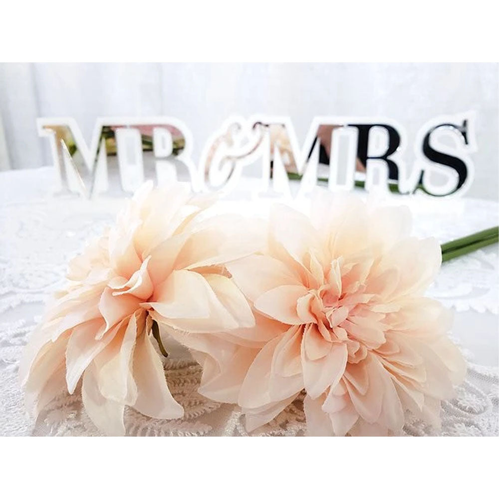DUAL-LAYER "MR & MRS" FREE STANDING SIGN