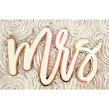 "MR & MRS" CHAIR SIGN