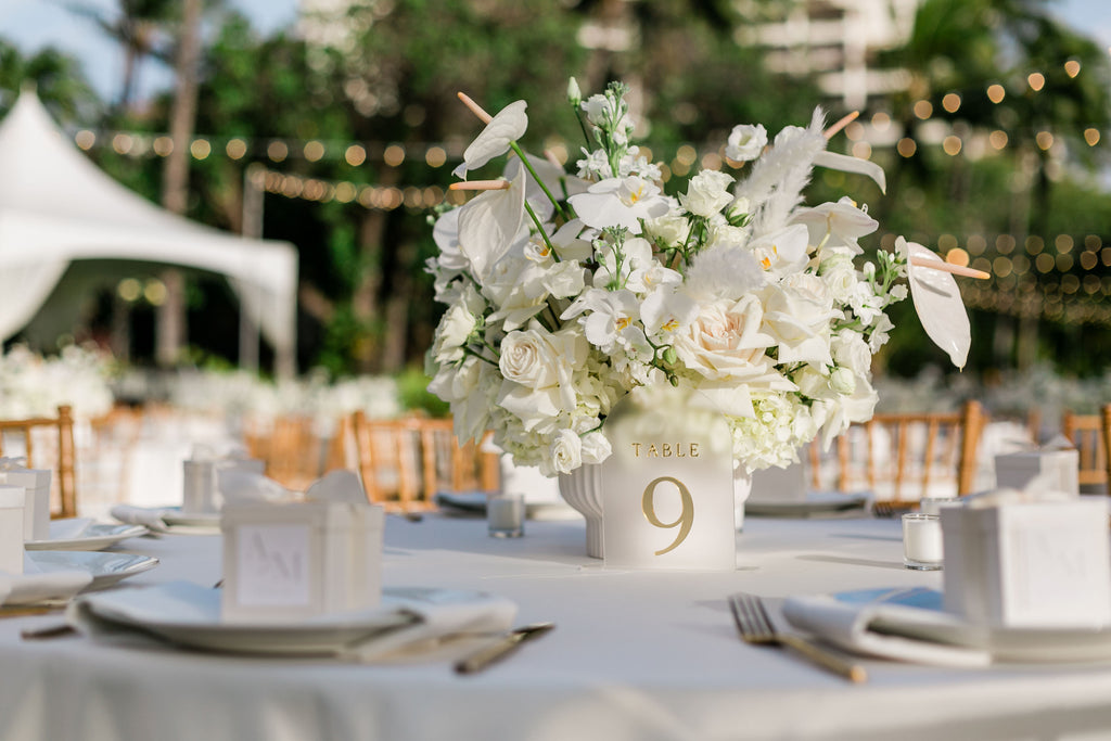 Frosted Arch Table Numbers