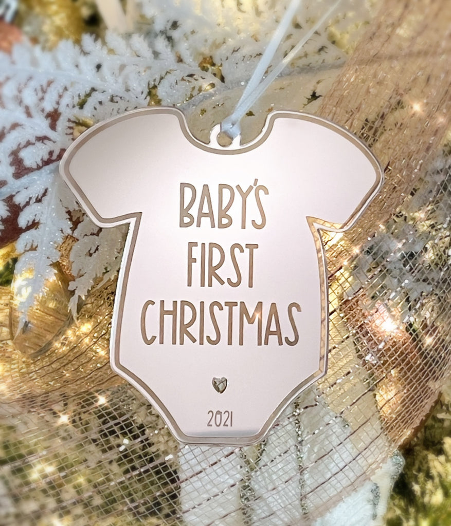 Babyʻs First Christmas Onesie